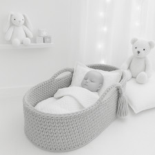 Großer Moseskorb grau –