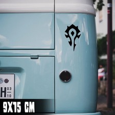 AUTO AUFKLEBER "WORLD OF WARCRAFT HORDE" 9X15CM GAMING TUNING STICKER #0184