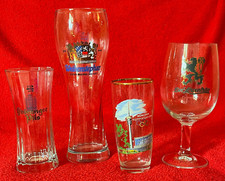 4 alte Sammler BIERGLÄSER LÖWENBRÄU GRÖNINGER WEIHENSTEPHAN München Olympiaturm