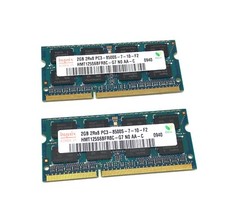 Hynix 2x2GB DDR3 RAM 1066 MHz 4 GB 2Rx8 PC3 8500S SO-DIMM HMT125S6BFR PC3-8500s