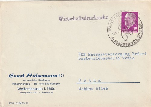 Ddr brief sst walterhausen - sst.,