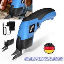 Akku-elektrische Schere Schneiderschere Stoff Leder Teppich Nähschneider 3,6V