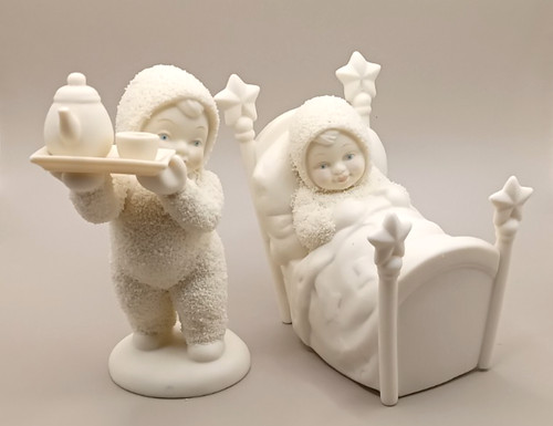 Snow babys frühstück - babys, bett