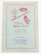 JAWA 250 & 350 Motorrad Oldtimer Original Prospekt 1940er 1950er 5.1 448 DL4