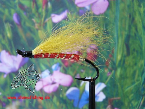 Lachsfliege red eagle 3er - red,