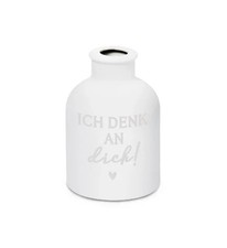 Grafik Werkstatt Vase Ich denk an dich keramik