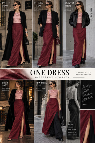 Vintage 90er seidenkleid 100 - 90er,
