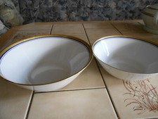 porzellan winterling schwarzenbach Schüssel-Set 2er groß dekorativ Goldränder