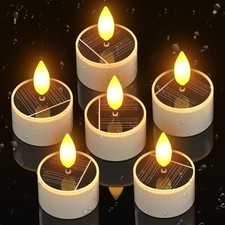 6er Set Solar Teelichter für