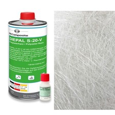 1kg GFK Polyesterharz und 1m²