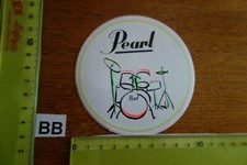 Alter Aufkleber Musik Instrumente Schlagzeug Drums PEARL