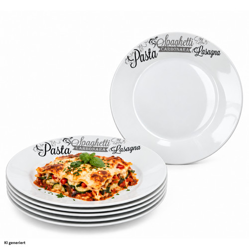 Lasagne flache teller - lasagne,