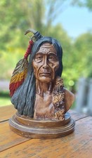 Indianer Häuptling Büste Figur Fiberglas
