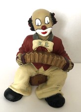 Gilde Figur Clown Musiker mit Ziehharmonika Comedy Collection