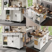 Küchenwagen Kücheninsel Arbeitsplatte mit Rollen Küchentrolley Küchenschrank