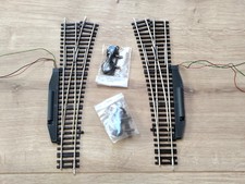 Roco Line o. Bettung 2x el. Weiche 15 Grad 42442 + 42443 Antriebe 40295 + 40296