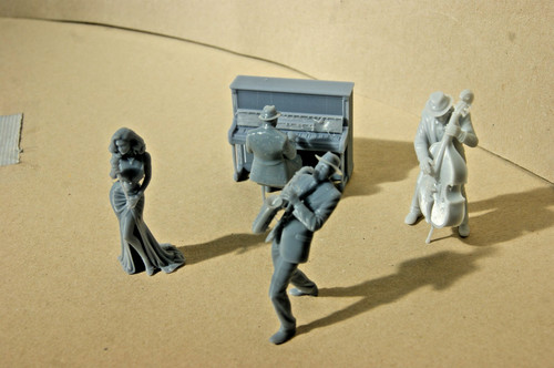 Figur jazz band komplette - figur,