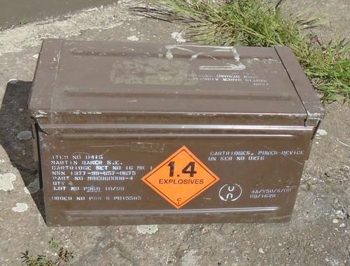 Alte große munitionskiste - große, box