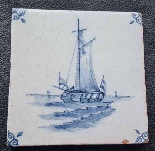 Fliese kachel delft antik - kachel,