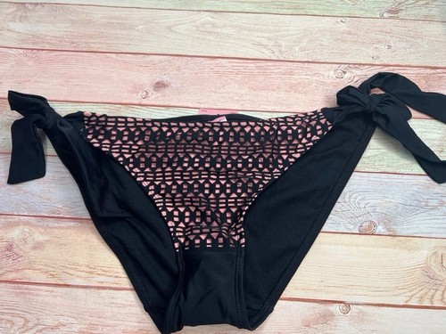 Bikinihose schwarz rosa - bikinihose, –