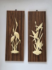 2 Relief Bilder 50er 60er 70er