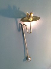 12 goldfarbene PENDELKERZENHALTER Balancekerzenhalter für Baumkerzen