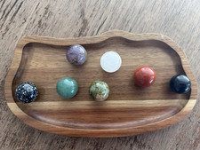 7 Halb Edelsteine Kugeln Ø