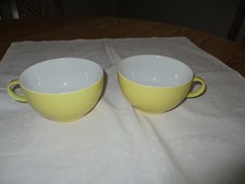 2 x Thomas Sunny Day Cappuccinotasse Obertasse Porzellan  380 ml  pastell gelb