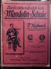 Mandolin-Schule F. Hahnel – Durbach-Verlag Berlin 1935 – Mandoline Lehrbuch mit