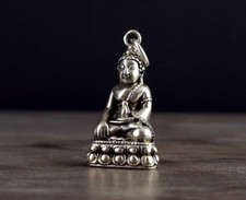 Charms Anhänger Silber 925 Buddha - weise & vollkommen Glücksbringer silver