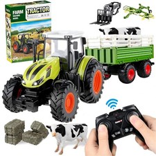RC-Traktor Ferngesteuerter Traktor Spielzeug, 3 in 1 RC Traktor für Kinder