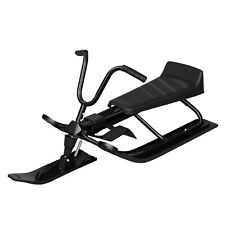 Schlitten mit Lenkrad Lenkschlitten Bob für Kinder Kinderschlitten 2 Fußbremsen