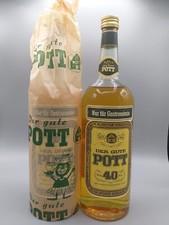 Der Gute Pott 40% Alkohol Deutschland 1 Liter sehr alte Ausführung Seidenpapier