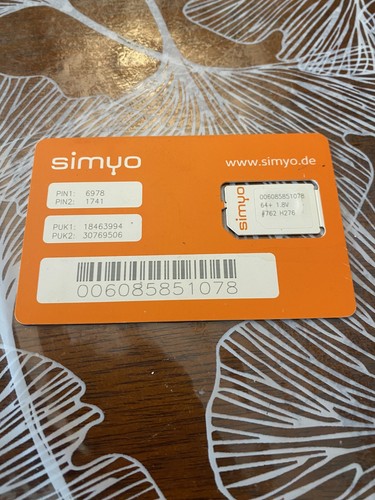 Simyo simkarte neu - simkarte,