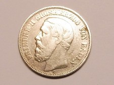 BADEN 2,- Mark 1898 selten