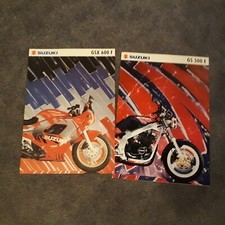2 Prospekte Suzuki GS 500 E GSX 650 F 1989/90er