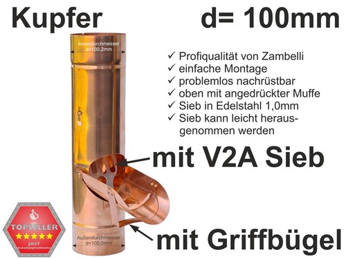 Kupfer regenrohrklappe mit - kupfer,