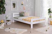 ANGEBOT Einzelbett "Bert" B-WARE Kiefer massiv 120 x 200 weiß Bett