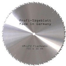 Hartmetall LFZ Sägeblatt 750 x 30 mm 46 Zähne für Tischkreissäge Brennholzsäge