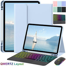Hülle mit Touchpad Tastatur Maus Für iPad 11/10/9/8/7th Air 4/5/6 Pro 11" QWERTZ