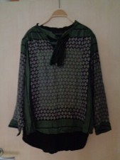 top Damen Cafe Noir Oberteil Bluse Shirt Gr. 42 Gr. L siehe Brustweite im Text