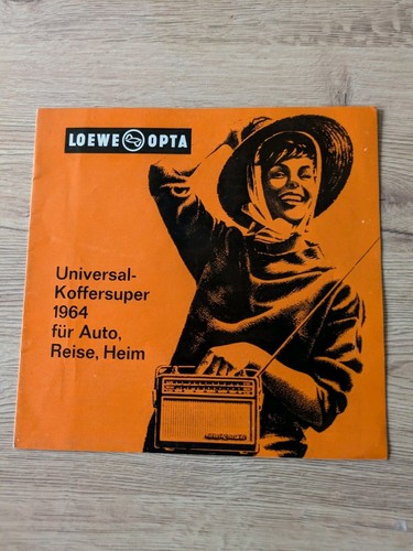Vintage werbeprospekt radio - vintage,