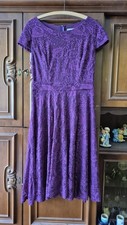 Spitzenkleid Lila Purple Brautjungfer Trauzeugin Gr.XL