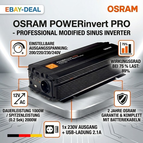 Osram inverter wechselrichter - inverter,