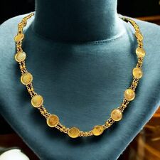Classy Dubai Handgefertigt Heritage-Münze Kette Halskette Hallmark 18K Gelbgold