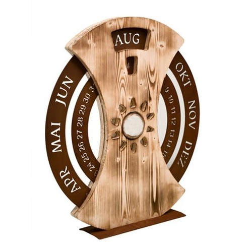Kalender edelrost holz - kalender, edelrost-holz