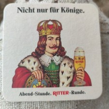 Alter Bierdeckel - Ritter