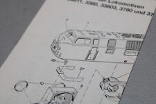 Märklin Ersatzteilliste für 29811,3380,33803,3780 und 37803 Spur H0