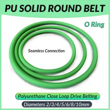 PU Green Solid Round Belt