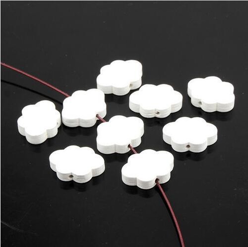 50pcs wolken holzperlen - 50pcs,